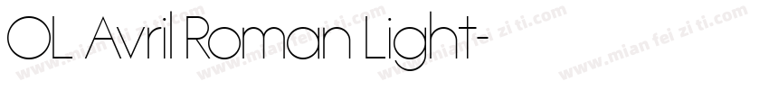 OL Avril Roman Light字体转换